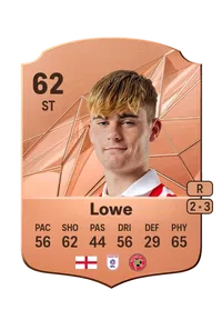 Nathan Lowe Rare 62 Overall Rating