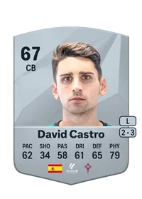 David Castro Common 67 Overall Rating