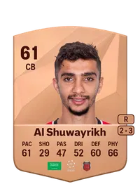 Mohammed Al Shuwayrikh Common 61 Overall Rating