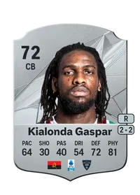 Kialonda Gaspar Rare 72 Overall Rating