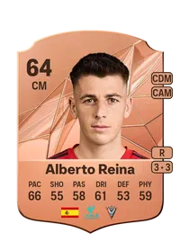 Alberto Reina Rare 64 Overall Rating