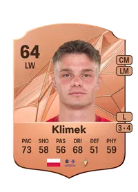 Antoni Klimek Rare 64 Overall Rating