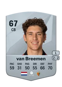 Finn van Breemen Common 67 Overall Rating