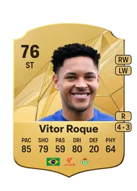 Vitor Roque Rare 76 Overall Rating