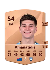 Nathan Amanatidis Common 54 Overall Rating