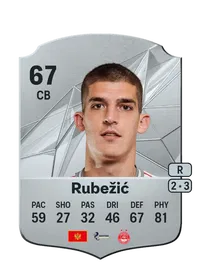 Slobodan Rubežić Rare 67 Overall Rating