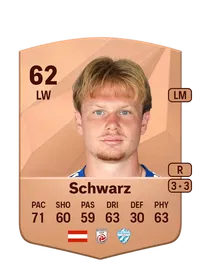 Aaron-Sky Schwarz Common 62 Overall Rating