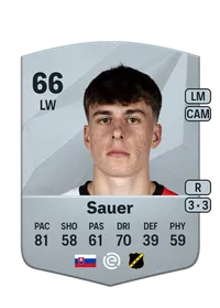 Leo Sauer Common 66 Overall Rating