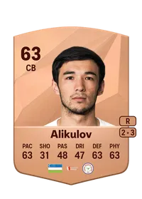 Khusniddin Alikulov Common 63 Overall Rating