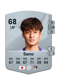 Kodai Sano Common 68 Overall Rating