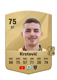 Nikola Krstović Common 75 Overall Rating