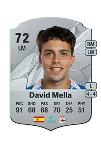 David Mella Rare 72 Overall Rating