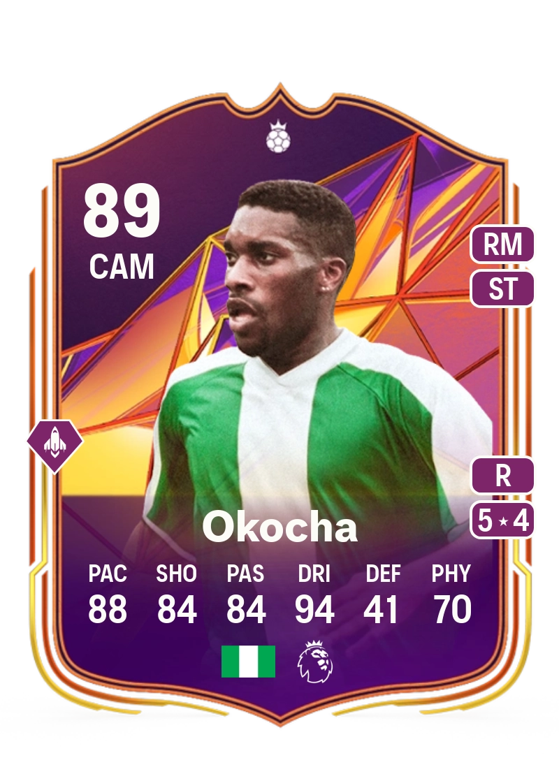 Jay-Jay Okocha Track Stars Hero 89 Overall Rating