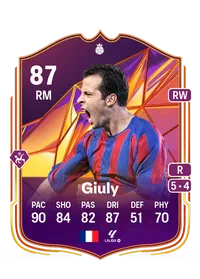 Ludovic Giuly Track Stars Hero 87 Overall Rating