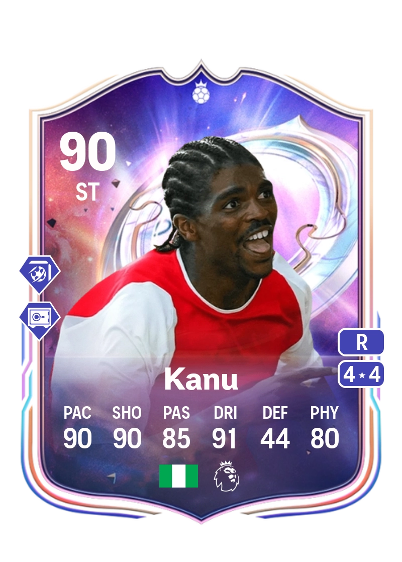 Nwankwo Kanu Fantasy FC Hero 90 Overall Rating