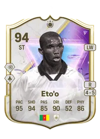 Samuel Eto'o Future Stars Icon 94 Overall Rating