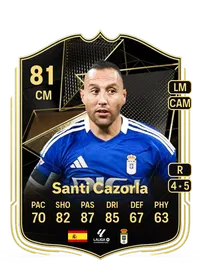 Santi Cazorla Team of the Week 81 Overall Rating