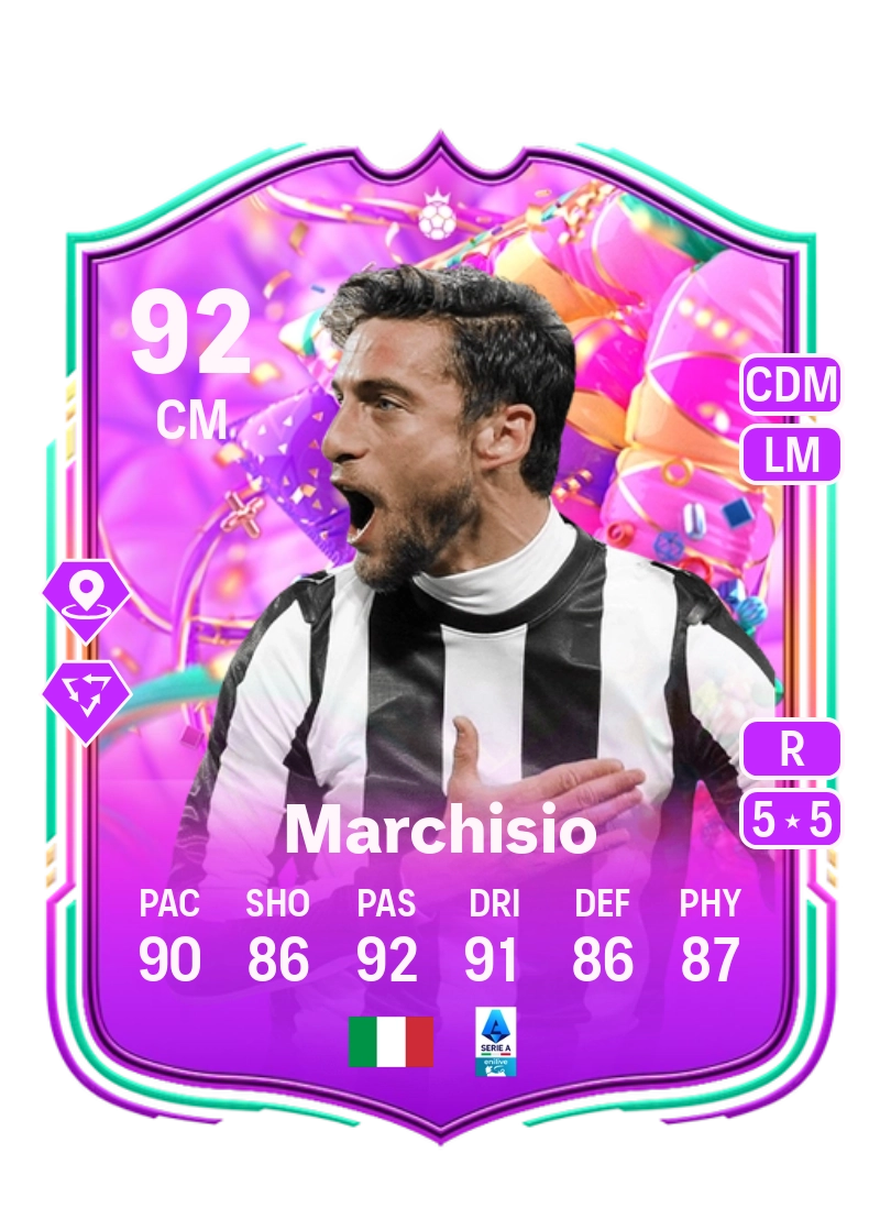 Claudio Marchisio FUT Birthday Hero 92 Overall Rating