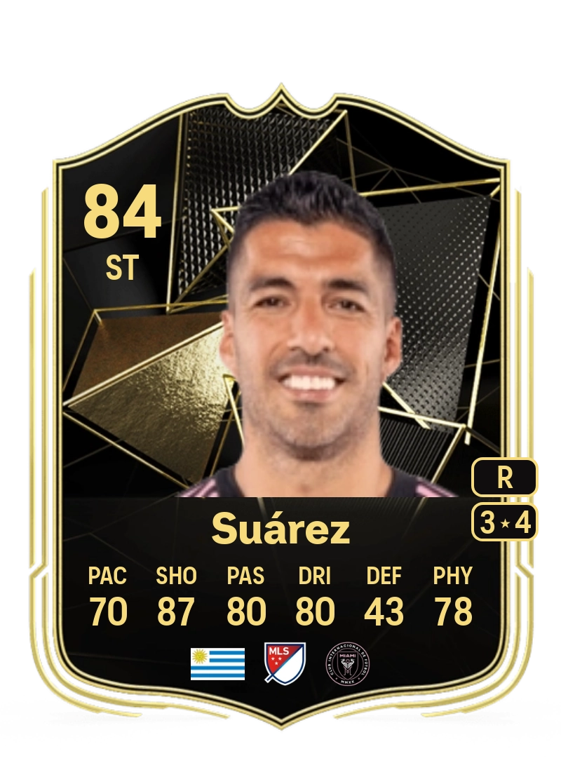 Luis Suárez Team of the Week 84 Overall Rating