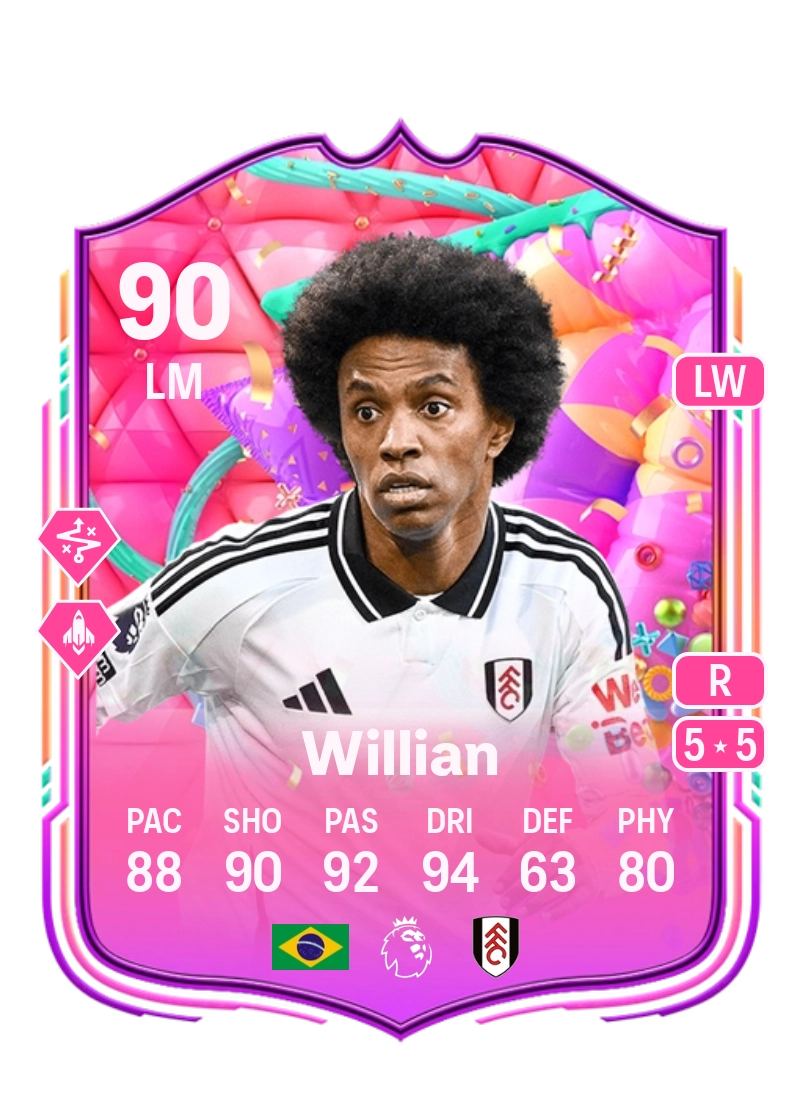 Willian FUT Birthday 90 Overall Rating