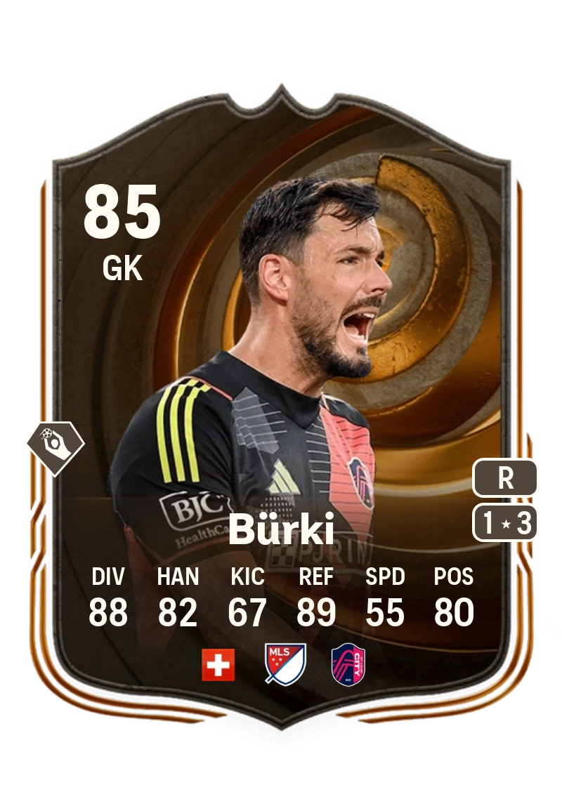 Roman Bürki Ultimate Succession 85 Overall Rating