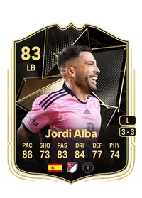 Jordi Alba Team of the Week 83 Overall Rating