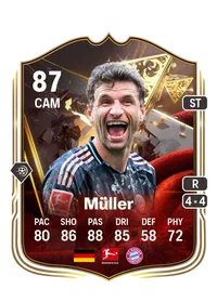 Thomas Müller Centurions 87 Overall Rating