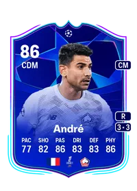 Benjamin André UCL Road to the Knockouts 86 Overall Rating