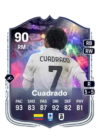 Juan Cuadrado NumeroFUT 90 Overall Rating