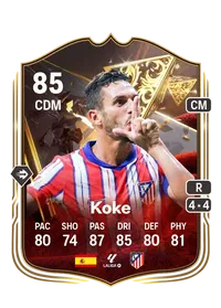 Koke Centurions 85 Overall Rating