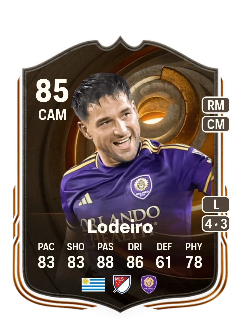 Nicolás Lodeiro Ultimate Succession 85 Overall Rating