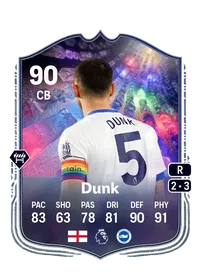 Lewis Dunk NumeroFUT 90 Overall Rating