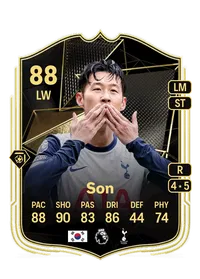 Heung Min Son Team of the Week 88 Overall Rating