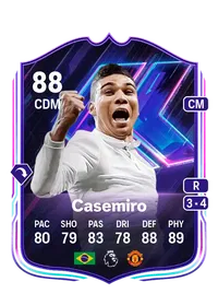 Casemiro Flashback Player 88 Overall Rating