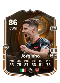 Jorginho Ultimate Succession 86 Overall Rating