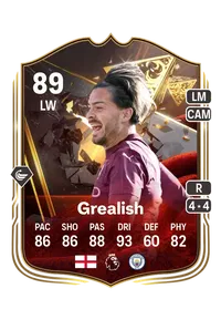 Jack Grealish Centurions 89 Overall Rating