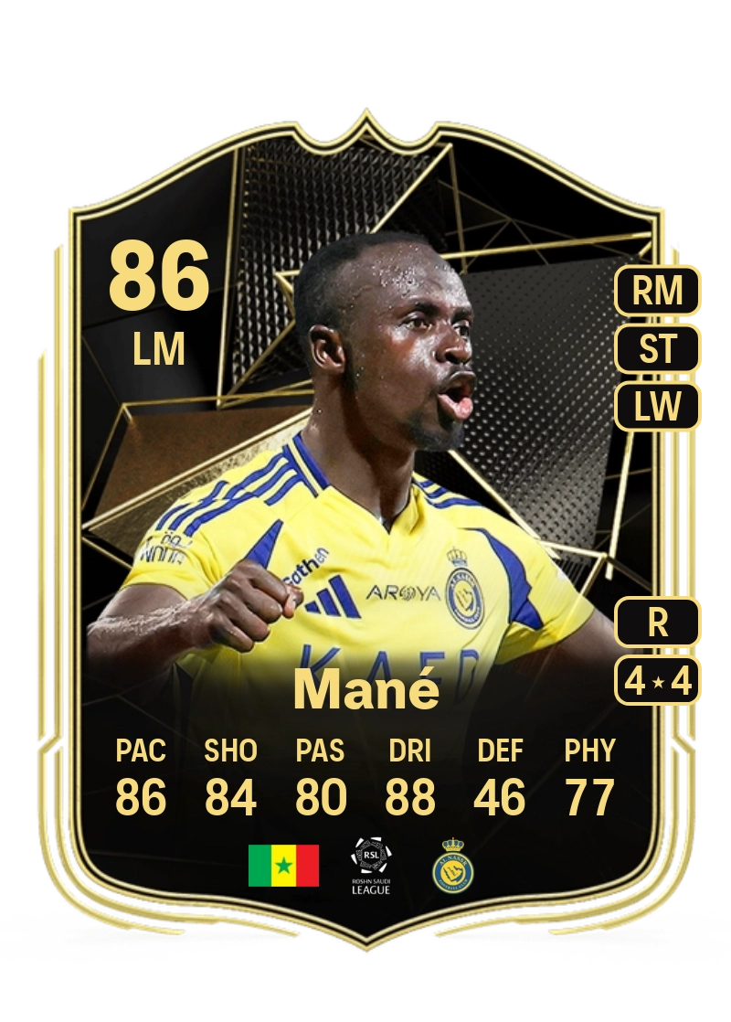 Sadio Mané Team of the Week 86 Overall Rating