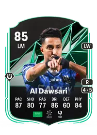 Salem Al Dawsari SQUAD FOUNDATIONS 85 Overall Rating