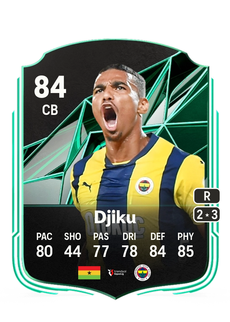 Alexander Djiku SQUAD FOUNDATIONS 84 Overall Rating