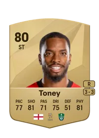 Ivan Toney Common 80 Overall Rating