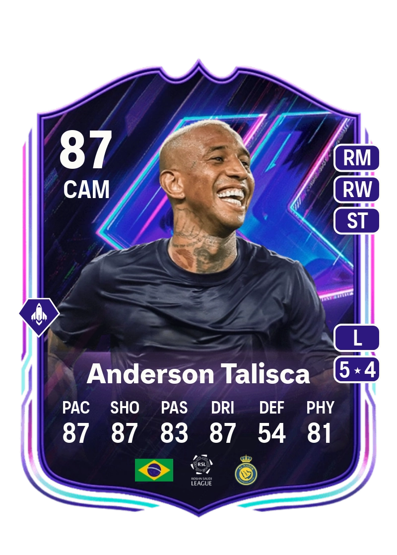Anderson Talisca Flashback Player 87 Overall Rating