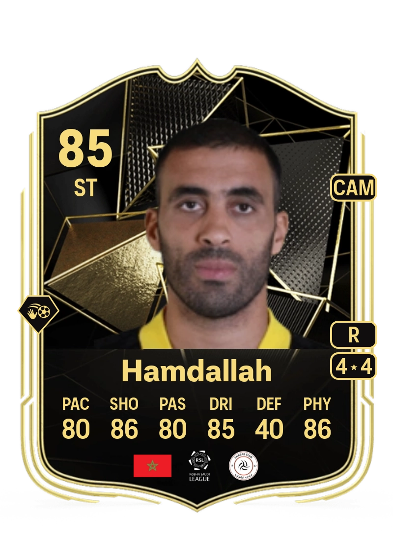 Abderrazak Hamdallah Team of the Week 85 Overall Rating