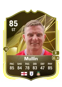 Paul Mullin Squad Battles Mastery 85 Overall Rating