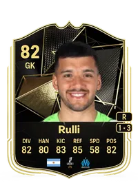 Gerónimo Rulli Team of the Week 82 Overall Rating