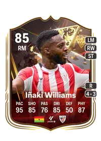 Iñaki Williams Centurions 85 Overall Rating