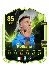 Matteo Politano Showdown Plus 85 Overall Rating