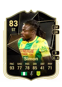 Moses Simon Team of the Week 83 Overall Rating