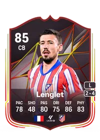 Clément Lenglet World Tour 85 Overall Rating