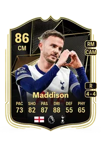 James Maddison Team of the Week 86 Overall Rating