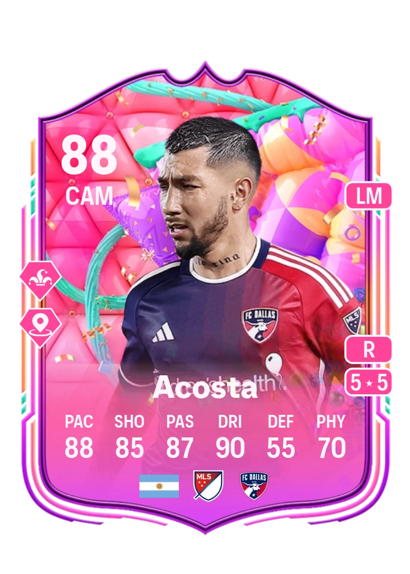 Luciano Acosta FUT Birthday 88 Overall Rating